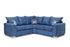Aqua Fabric Corner Sofa