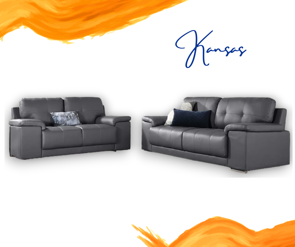 Kansas Leather 3+2 Sofa Set